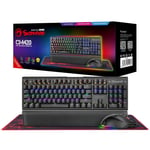 Marvo Scorpion CM420-UK 3-in-1 Gaming Bundle, Keyboard, Mouse and Mouse Pad