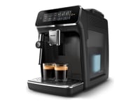 Philips 3300 Series Ep3321 - Automatisk Kaffemaskin Med Melkeskummer - 15 Bar - Svartlakkert