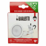 Bialetti Joint D'Étanchéité + Filtre Cafetière en Aluminium 3/4 Tasses