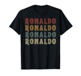 Vintage Cool Ronaldo First Name Funny Love Heart Ronaldo T-Shirt