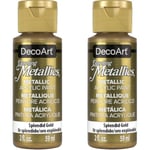 Deco Art Americana Acrylic Metallic Paint, Splendid Gold,59 ml (Pack of 2)