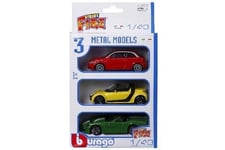 Blister packing metal cars 1:43 3 ass.