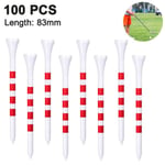 100 golf tees trä - 100 st 70mm / 83mm bambu trä färg 83 mm