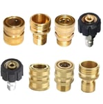 Pressure Washer Adapter Kit Garden Hose Quick Connect Fittings 3/8 Quick Connect 3/4 Quick Release 8PCS Yard Supplies