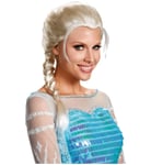 Elsa Disney Licensed  Frozen Snow Queen Blonde Braided Women Costume Wig