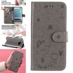 Luxueux Etui Portefeuille Housse Samsung Galaxy S7 Housse Antichoc Protection Housse Samsung Galaxy S7 Gris