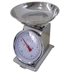 Euronovità Half Moon Shape Mechanical Bathroom Scales Steel Stainless Steel 21 x 15 x 24 cm