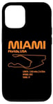 Coque pour iPhone 15 Pro Circuit de course à Miami Formula Racing Circuits Sport