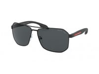 Prada Linea Rossa Sunglasses PS 51VS  DG05Z1 BLACK RUBBER Black grey Man