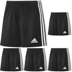 adidas Puma Women's Squadra 21 Shorts (1/4), Black/White, M (Pack of 5)