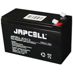 Japcell JC12-7.2 F1 12V 7,2Ah AGM blybatteri (4,8mm)