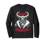 Merry Krampus Christmas Ugly Monster Men Women Kids Funny Long Sleeve T-Shirt