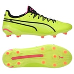 PUMA King Ultimate Fg/ag Phenomenal - Electric Lime/sort/poison Pink, størrelse 37½