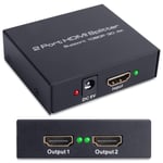 HDMI Splitter 1 in 2 out,HDMI Switch Splitter 1x2,HDMI Switch,HDMI Splitter Scaler 4K,Supports 4K+3D 30Hz 1080P,Compatible with PS4 Xbox Fire Stick, DVD Player HDTV Projector