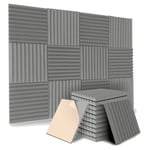 12 Pack Self-Adhesive Acoustic Panels, Sound Proof Foam Panels, High3523