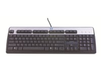 Hp - Tastatur - Usb - Estisk - Sølv, Jakksvart - For Hp T5570  Workstation Z420, Z620, Z820  Hpe T5145, T5540  Compaq Thin Client T5735