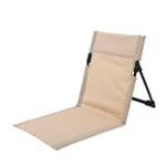 Fällbar strandstol Integrerad ryggstol BEIGE Beige