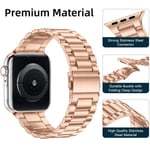 Apple Watch -yhteensopiva rannekoru metalli ROSE GOLD 42/44/45/49mm ruusukulta