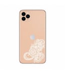 Coque Iphone 11 PRO MAX fleur blanc mandala transparent