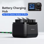 3 Charging Slots Battery Charger Charging Hub for DJI Osmo Action 5 Pro