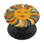 Soleil Rétro Soleil Vintage Hippie Coeur Gypsy Soul 1969 PopSockets PopGrip Interchangeable