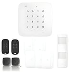 Alarme Maison WiFi et GSM 4G sans Fil connectée CASA- kit 6