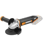 WORX WX803.9 18V (20V Max) Cordless 125mm Angle Grinder - (Tool only - Battery & Charger Sold Separately)