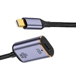 cablecc Câble USB-C femelle de type C vers mini DisplayPort DP 1.4 HDTV 8K @ 60Hz 4K @ 120Hz pour tablette, téléphone, ordinateur portable