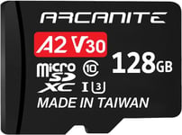 128 Go Carte Mémoire Microsdxc Avec Adaptateur Sd - A2, Uhs-I U3, V30, 4K, C10, Microsd, 128 Go, Vitesse De Lecture Imale De 95 Mo/S