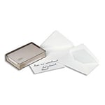 Gpv Enveloppe blanche pour carte de visite - fermeture gommées 90 x 140 mm 112 g boîte 500