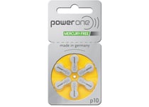 Powerone A10 hörapparatsbatterier - 6 st