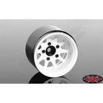 [FR] Rc4Wd Deep Dish Wagon 1.55 Stamped Steel Beadlock Wheels (White) - RC4ZW028