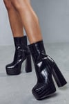 Extreme Platform Croc Ankle Boots