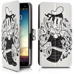 Housse Etui Porte-Carte Support Universel M Motif Mv19 Pour Samsung Galaxy Note 3 Lite