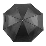 eBuyGB Mini Pliable Parapluie de Poche à Ouverture Manuelle télescopique léger avec poignée de Transport et Housse de Protection Assortie Unisexe, Noir, 104 cm