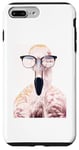 Coque pour iPhone 7 Plus/8 Plus Lunettes de soleil Flamingo Bird Cool Birdwatcher Birdwatcher Birding Gift
