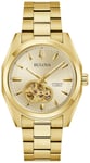 Bulova 97A182 Men's Surveyor (39mm) Gold Dial / Gold-Tone Watch