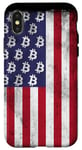 iPhone X/XS BTC Bitcoin American Flag distressed Crypto Revolution Case