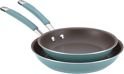 Prestige Rachael Ray Hard Enamel Nonstick Frying Pan Set 23cm / 28cm Agave Blue