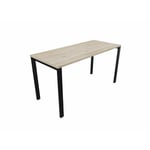 Bureau droit individuel Online F Epicéa gris OP-LITE II : bureau D140x80/cpl epicéa /cpi noir/ep. du plateau 25 mm