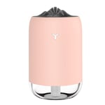 ZPL Nouveau Voiture Humidificateur Diffuseur Huiles Essentielles Continu Humidification 260 ML USB Alimenté Muet Mini Nuit Lumière Accueil Arôme Diffuseur,Rose