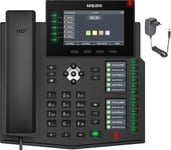 Kit Telephone Ip Gx7+ Avec Adaptateur Secteur-Compatible Fritzbox,Telekom-Mains Libres De Qualite Superieure Et 3 Ecrans Couleur-Instructions(Pdf)Pour Installation Telephonique