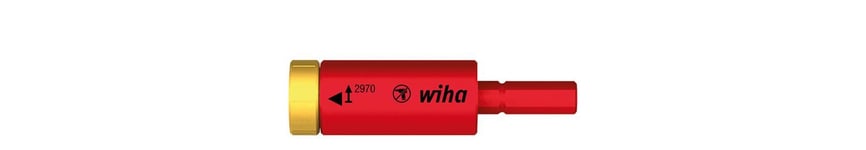 Wiha Adaptateur dynamométrique easyTorque electric pour embouts slimBits et étui slimVario sous blister (41345) 4,0 Nm