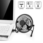 USB Powered Portable Desktop Cooling Desk Fan For Computer Laptop - Metal