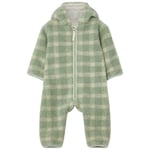 garbo&friends Rutig Overall I Teddyfleece Sage | Grön | 62/68 cm