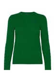 Cable-Knit Wool-Cashmere Sweater Tops Knitwear Jumpers Green Polo Ralph Lauren