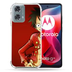 Cokitec Coque Renforcée pour Motorola G24 4G Manga One Piece Luffy