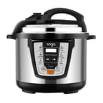 SOGA Electric Stainless Steel Pressure Cooker 10L 1600W Multicooker 16 - Benchtop Cooking - 16ElectricPressureCooker10L