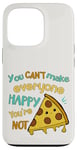 Coque pour iPhone 13 Pro Pizza You Can't Make Everyone Happy Pizza Kawaii Blanc