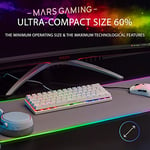 MARS GAMING Clavier Gamer mécanique MK60 RGB (Blanc) - Neuf